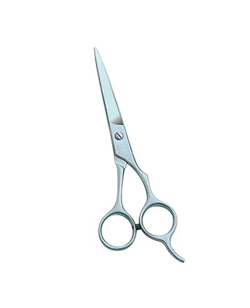 Barber scissor, with fing